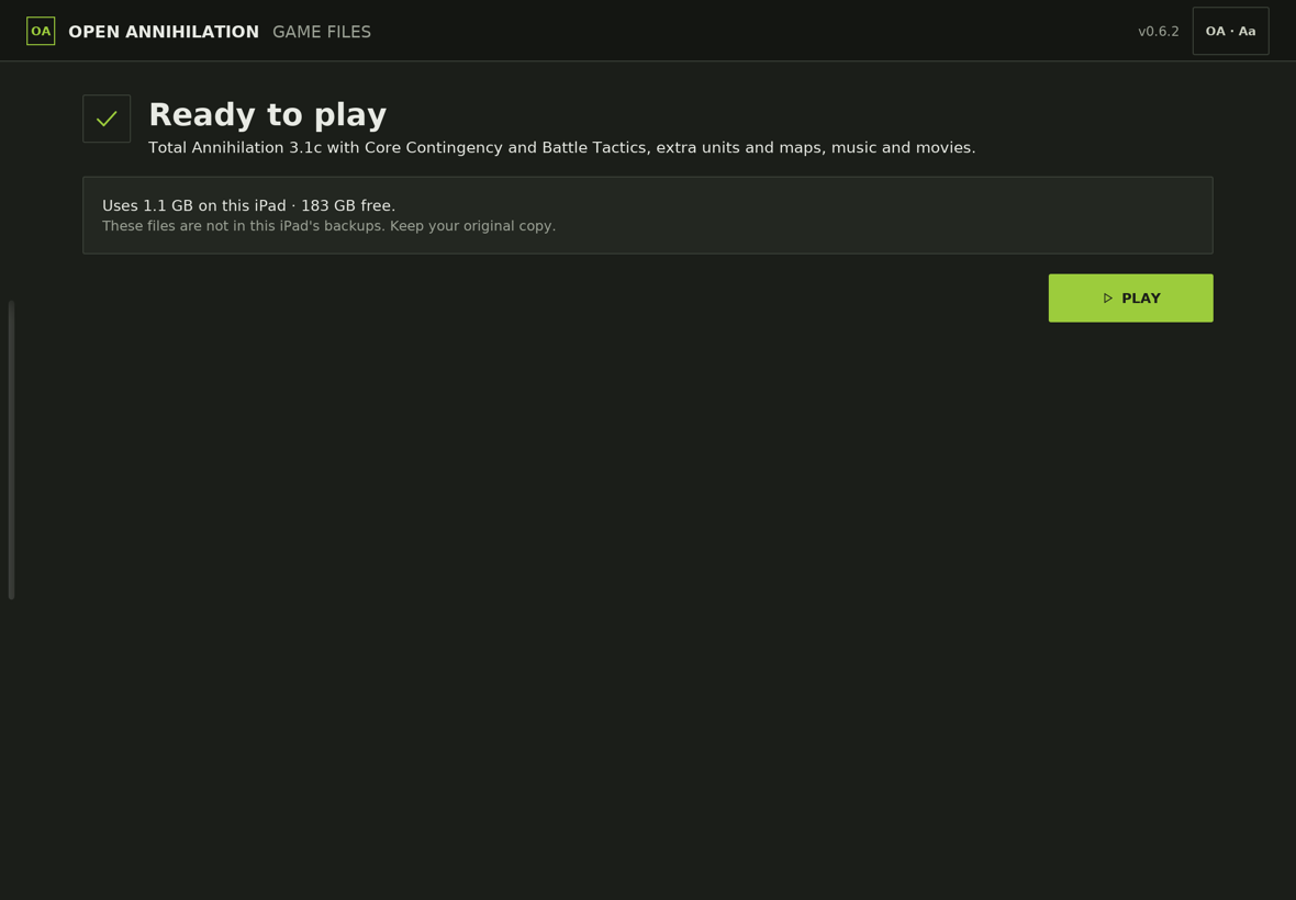 Ready to play