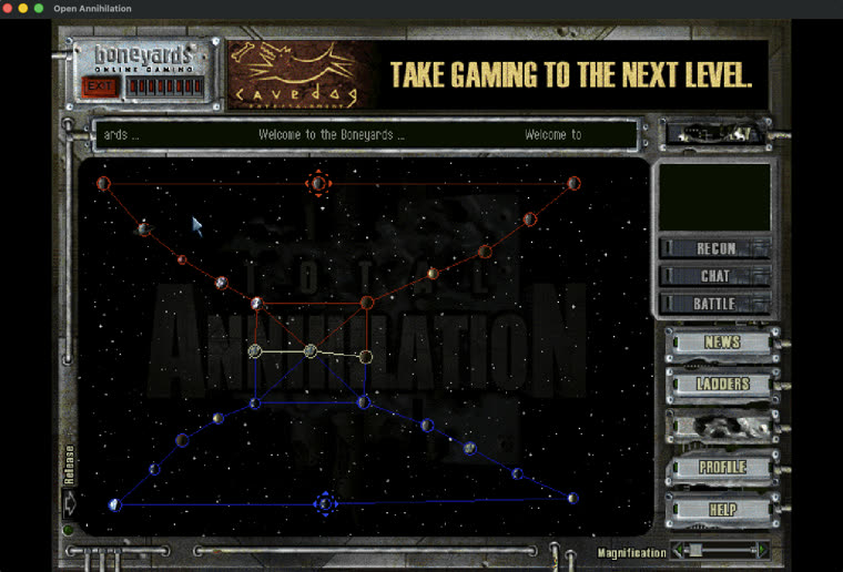 The Boneyards Galactic War map